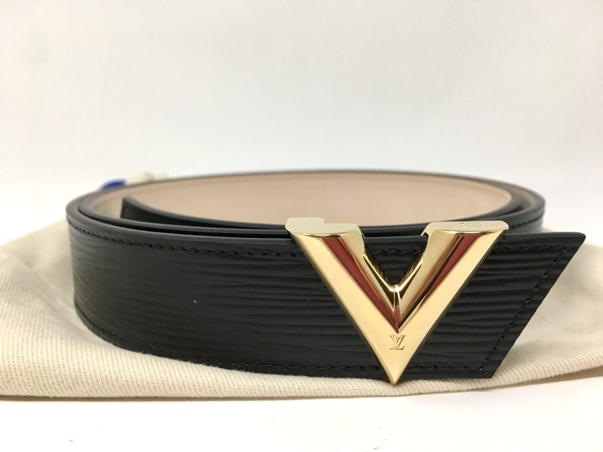 Louis Vuitton cintura Essential V pelle epi Nera
