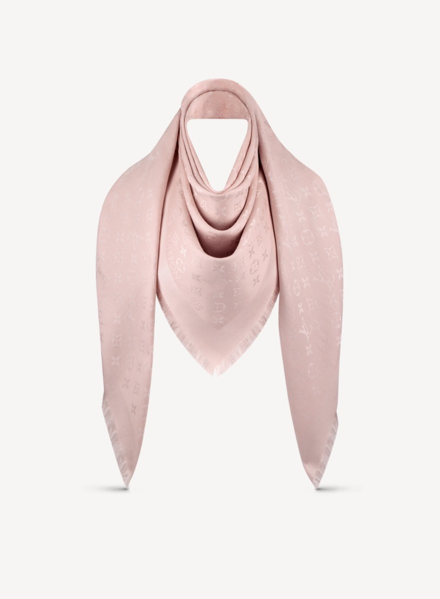 Louis Vuitton scialle Monogram Rosa