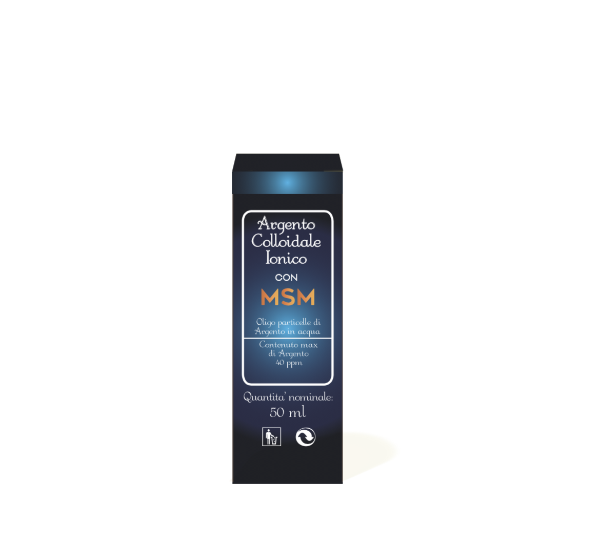 ARGENTO COLLOIDALE IONICO CON MSM