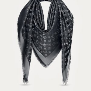 Louis Vuitton SCIALLE MONOGRAM SHINE Nero M75123