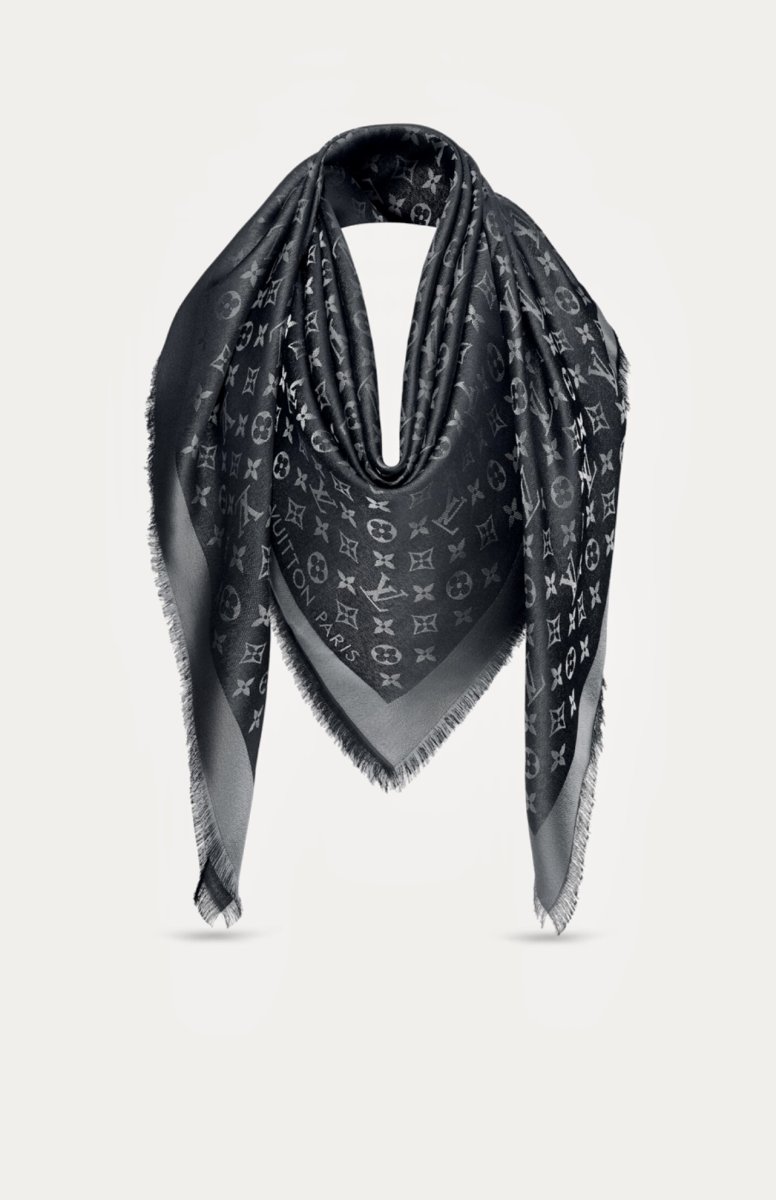 Louis Vuitton SCIALLE MONOGRAM SHINE Nero M75123