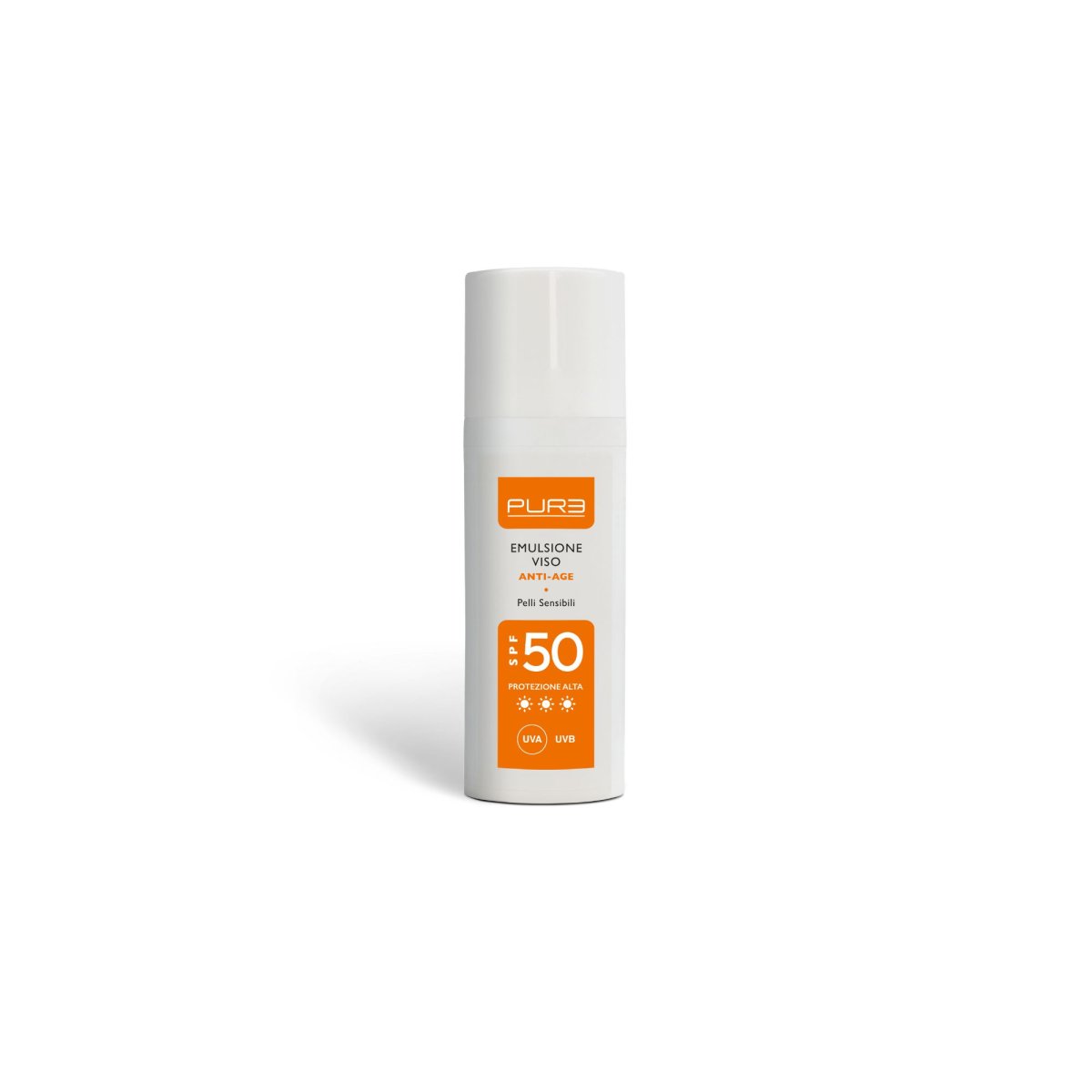 Emulsione solare viso Antiage Pelli Sensibili SPF 50