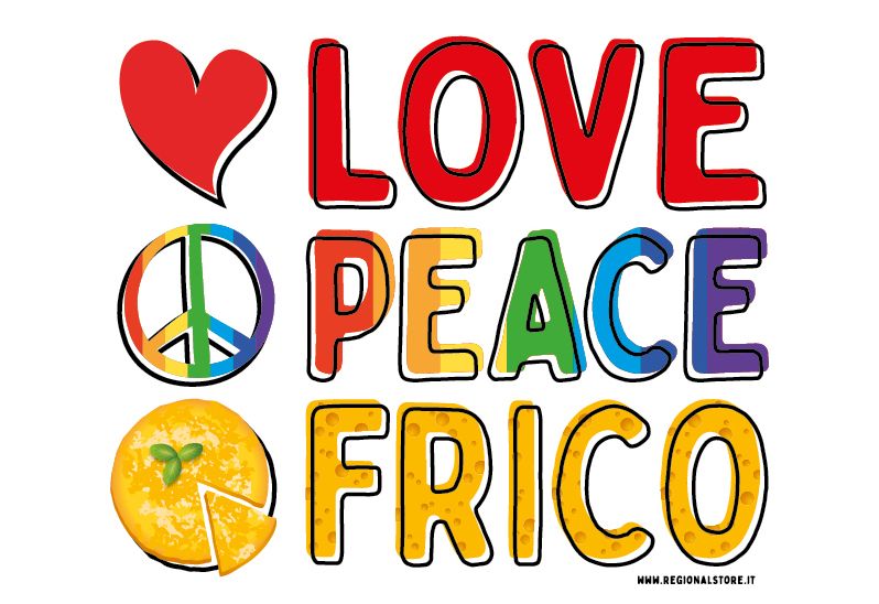 Magnete “Love, Peace, Frico”