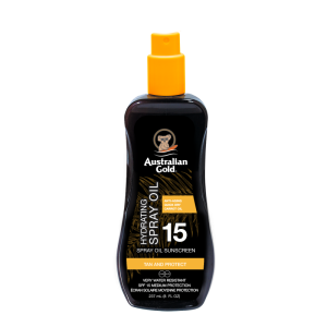 Australian Gold – SPF15 Spray Oil With Carrot Oil